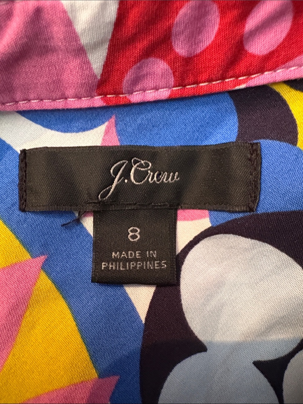 J. Crew Womens Ratti Kaleidoscope Shirt - size 8 - Picture 2 of 3
